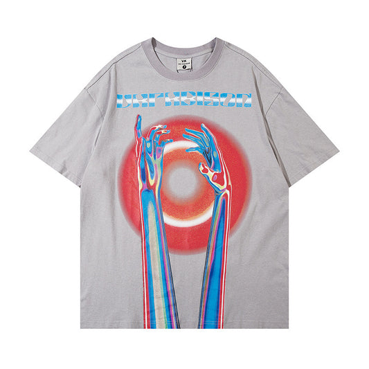 Camiseta Oversize Streetwear con Estampado Moderno