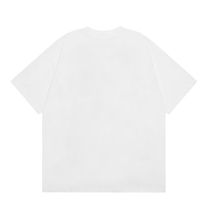 Camiseta Bordada con Letras de Colores