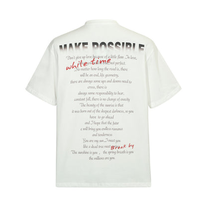 Camiseta Streetwear Retrato Abstracto