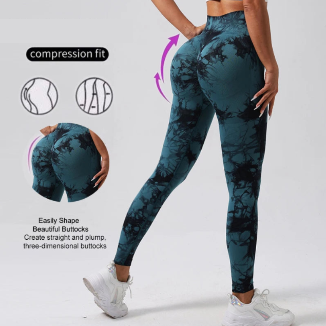 Leggings de Ejercicio con Cintura Alta y Efecto Push Up