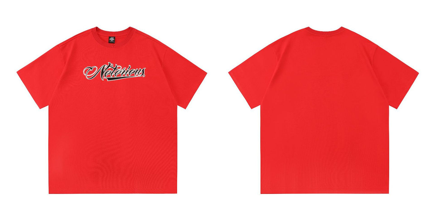 Camiseta Oversize Bordada Manga Corta