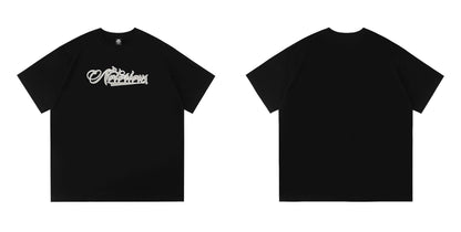 Camiseta Oversize Bordada Manga Corta