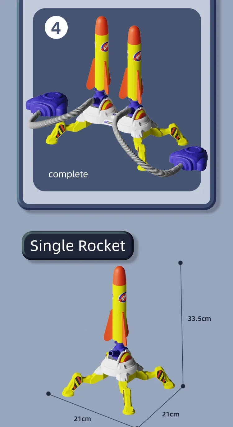 Lanzador de Cohetes con Pedal para Niños