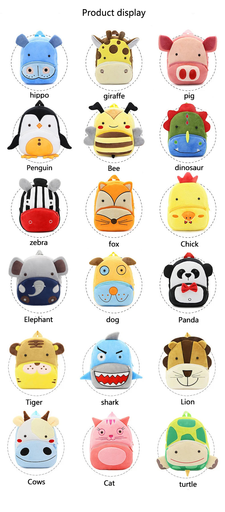 Mochila de Peluche Animal Divertida para Niños y Niñas | Ideal para Escuela y Paseos