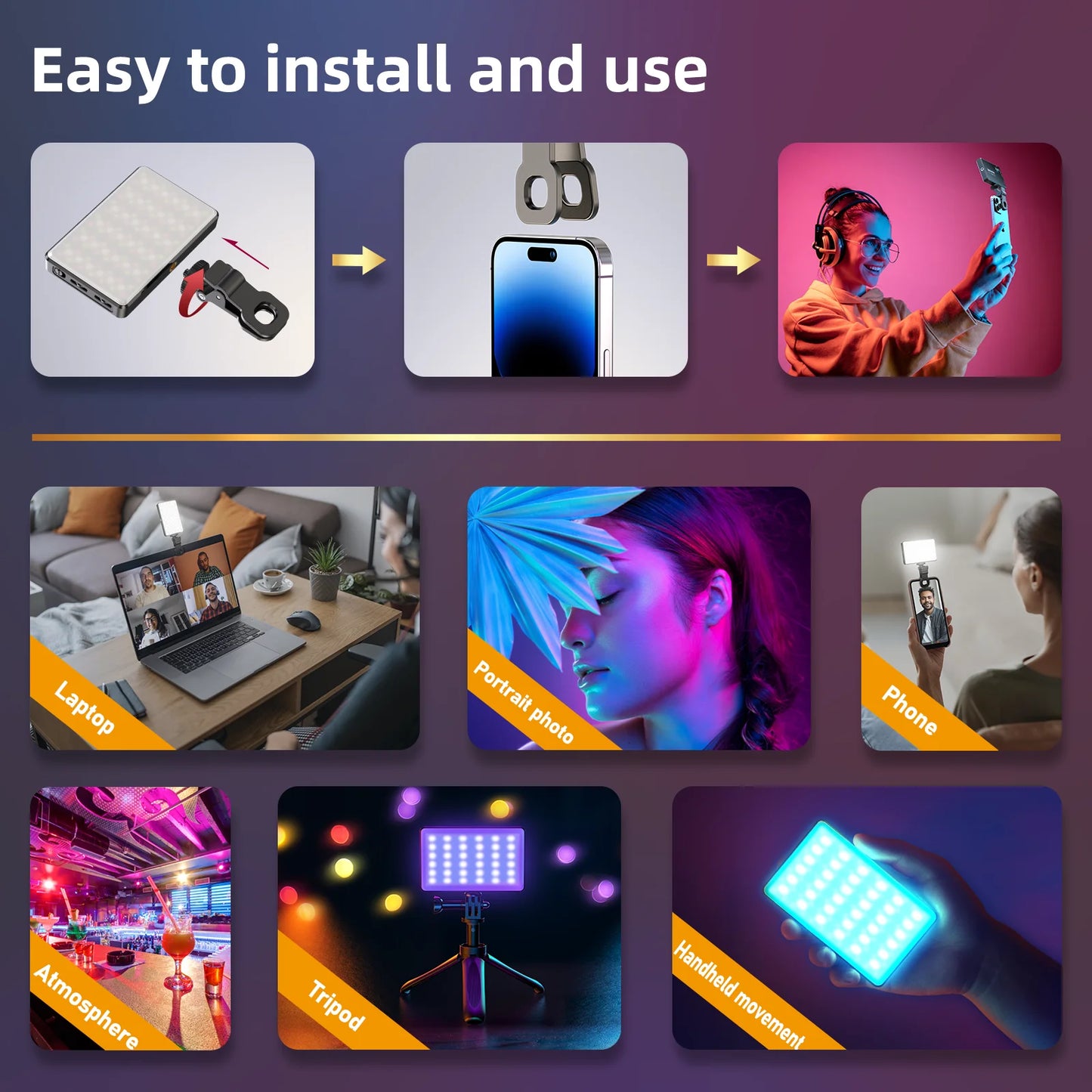 LumiPro ST120 RGB – Luz Portatil Profesional