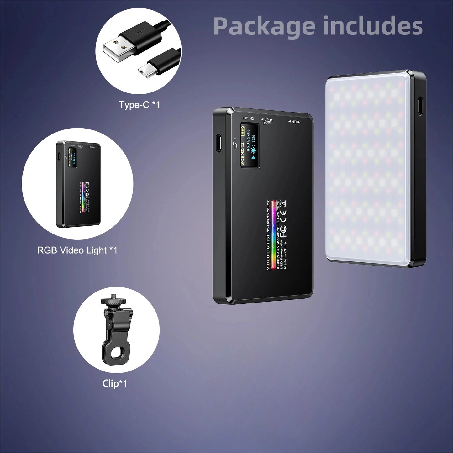 LumiPro ST120 RGB – Luz Portatil Profesional