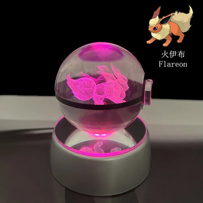 Lámpara 3D Bola de Cristal Pokémon