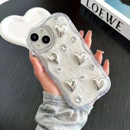 Funda con Corazones 3D