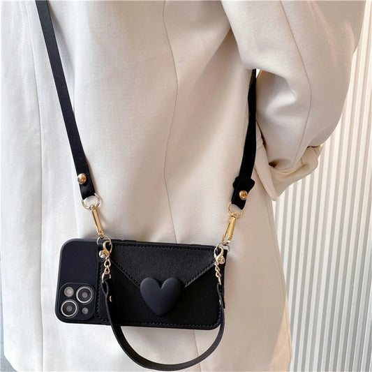 Funda de Cuero con Cuerda Lanyard y Monedero