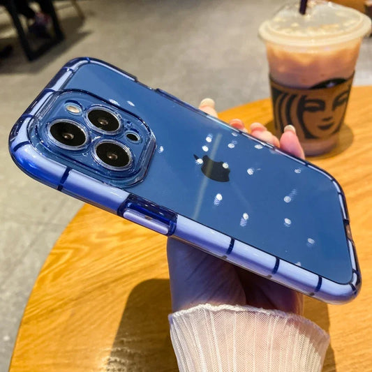 Funda Lujosa Fluorescente Transparente a Prueba de Golpes