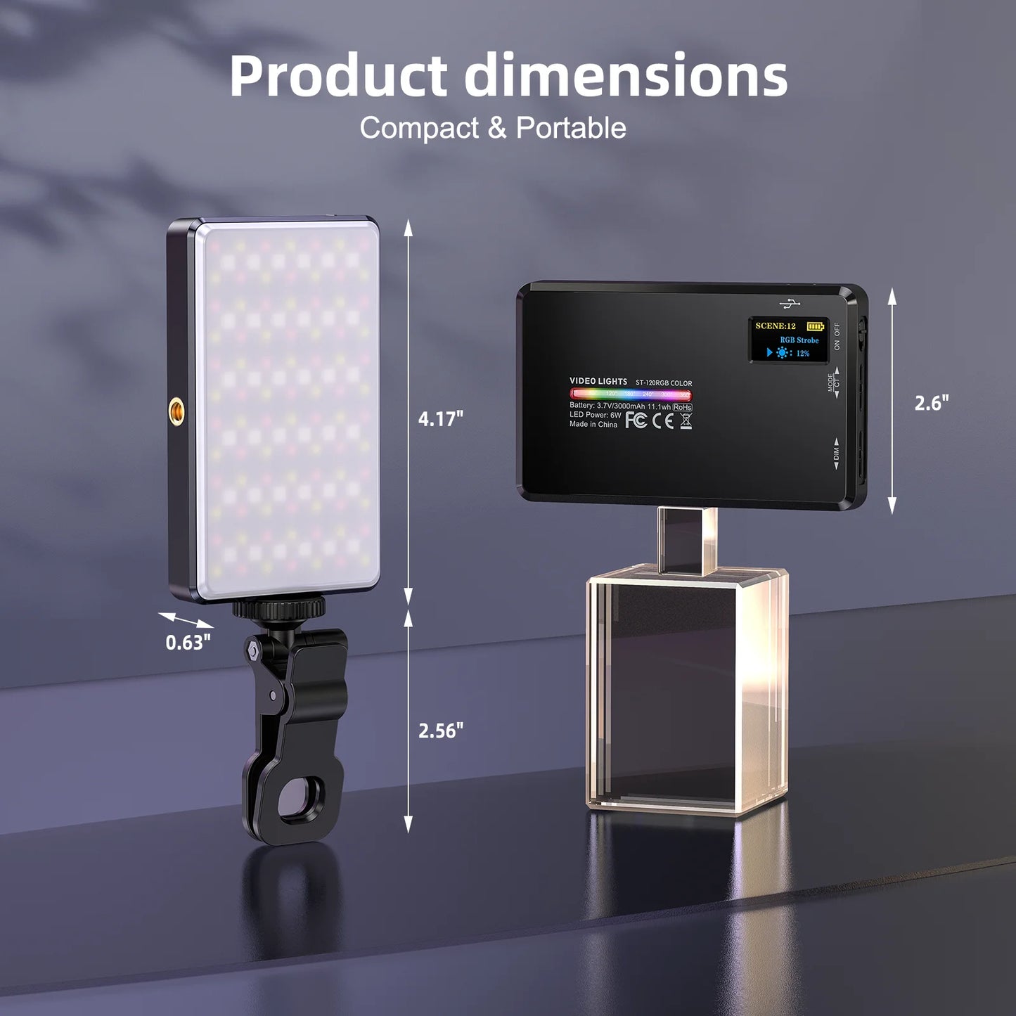 LumiPro ST120 RGB – Luz Portatil Profesional