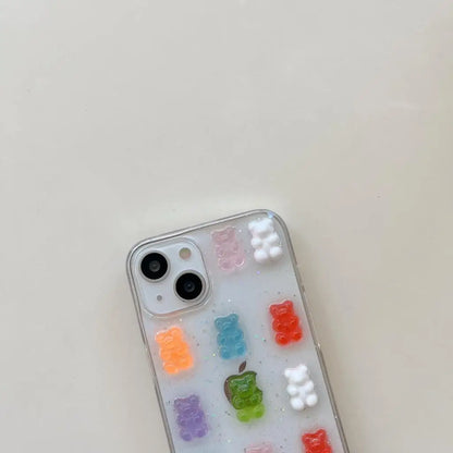 Funda Transparente Osito de Goma 3D