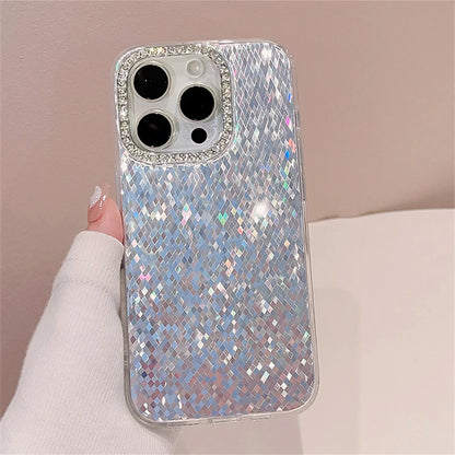 Funda Lujo Láser con Diamantes y Brillos para iPhone