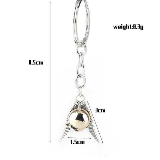 Snitch Keychain Pendant Wings Keyring Creative Small Gift Car Accessories Men and Women Keychain Accessories