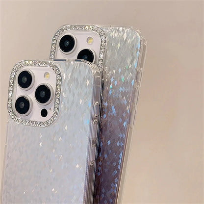 Funda Lujo Láser con Diamantes y Brillos para iPhone