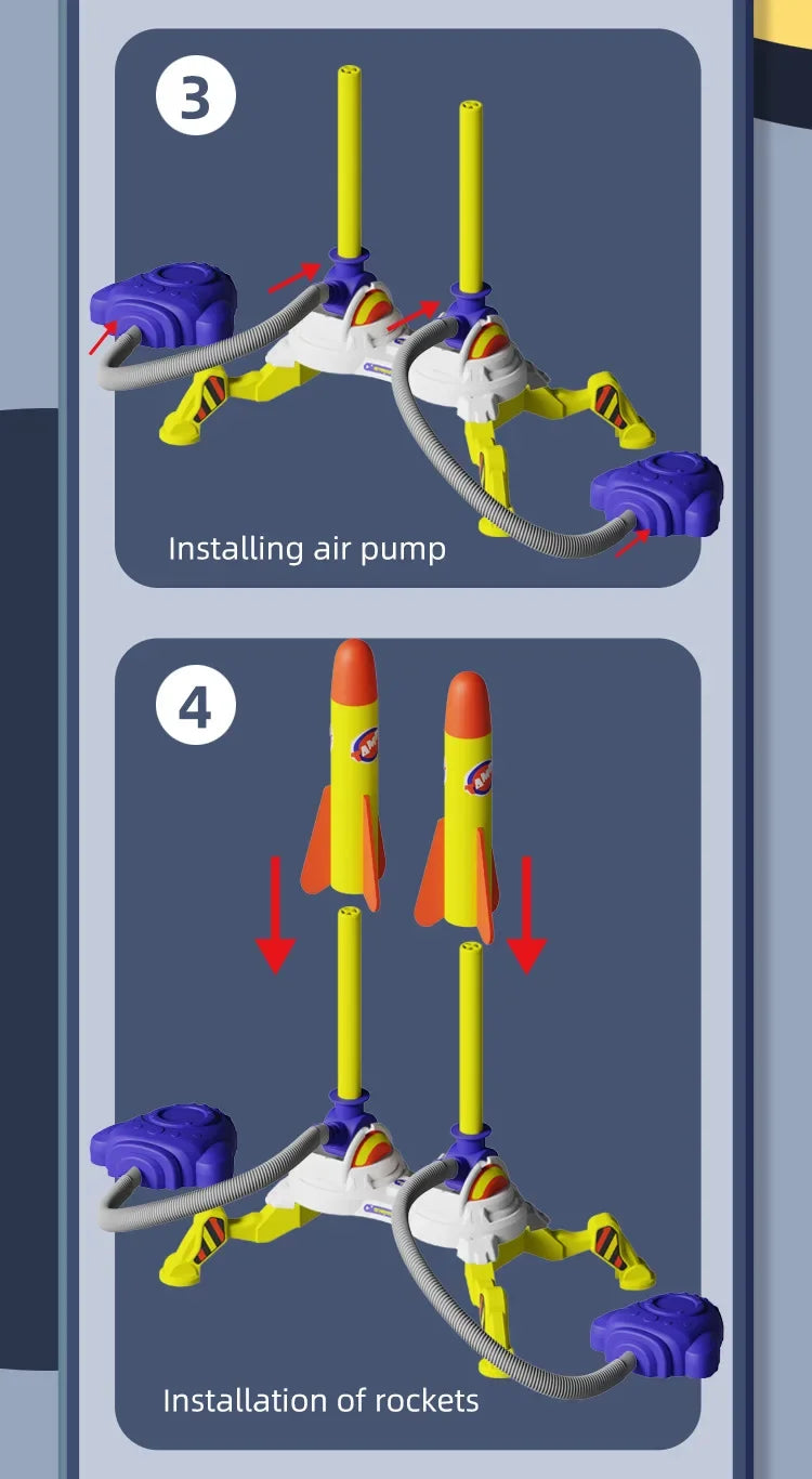 Lanzador de Cohetes con Pedal para Niños