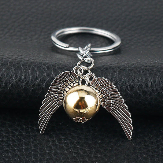 Snitch Keychain Pendant Wings Keyring Creative Small Gift Car Accessories Men and Women Keychain Accessories