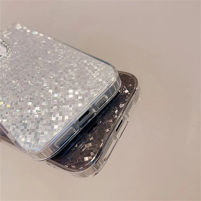 Funda Lujo Láser con Diamantes y Brillos para iPhone