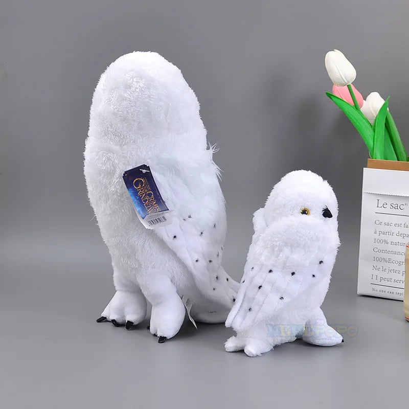 18/28cm Original Hedwig Owl and Bowtruckle Stuffed Animal Plush Toy Harry Potter Pets Cute Soft  Doll Children Christmas Gifts