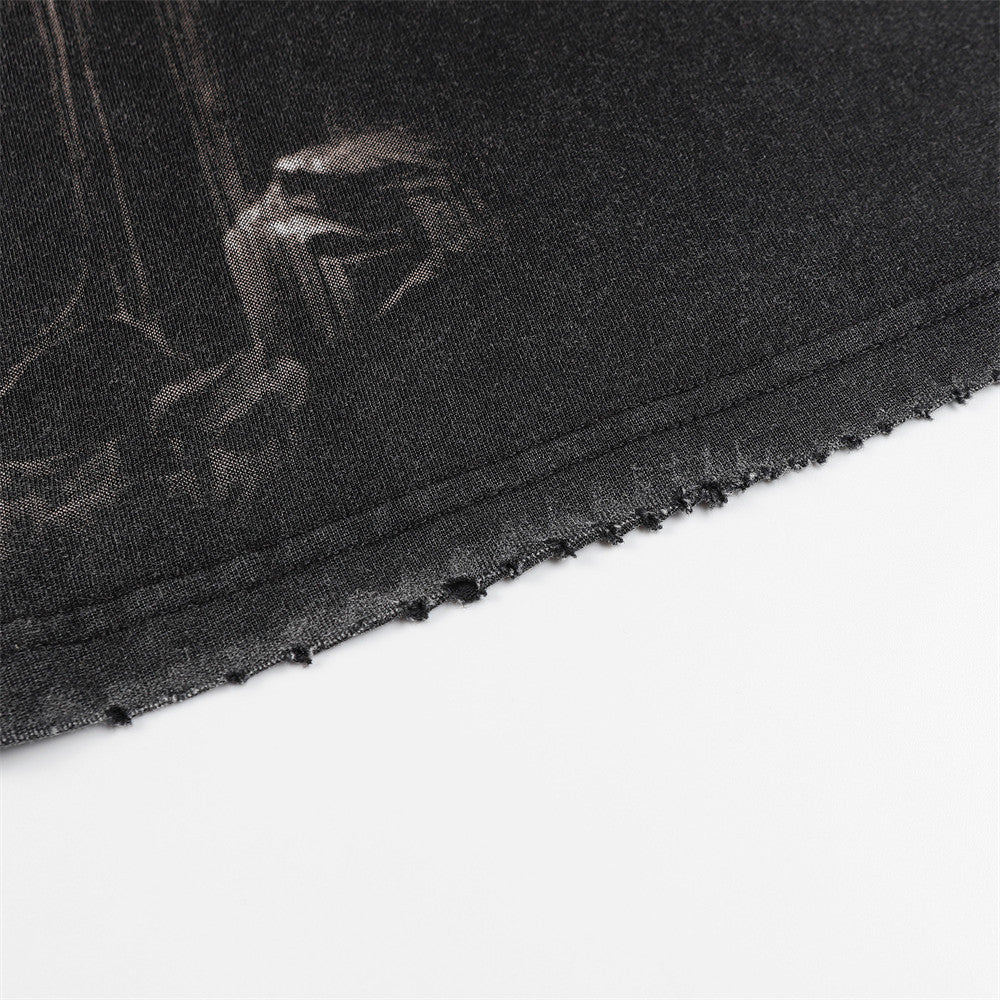 Camiseta Streetwear con Estampado de Cascada