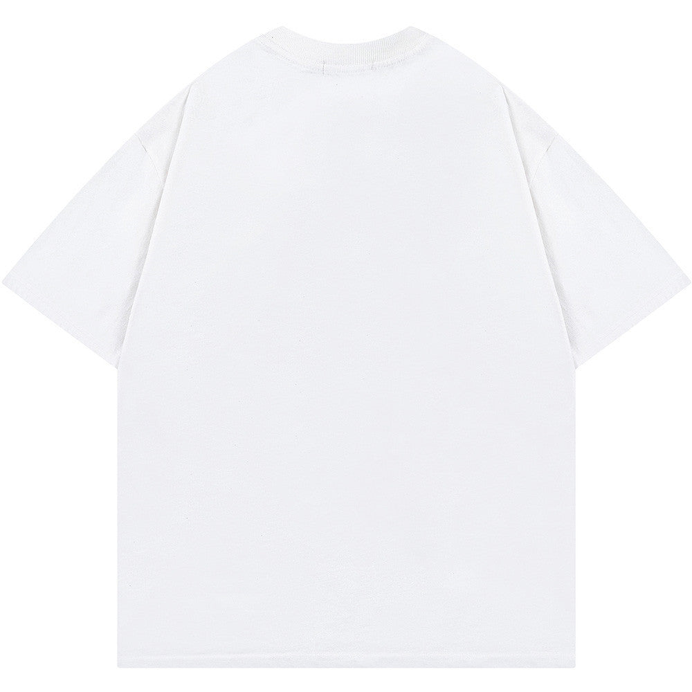 Camiseta Oversize con Estampado de Letras Llamativas