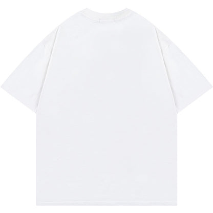 Camiseta Oversize con Estampado de Letras Llamativas